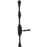 Hamilton Brass Lever Handle Door Iron Espagnolette Bolt or Cremone BoltHardware Black Powder Coated Up to 9 feet Doors (Right Hand)