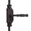 Hamilton Brass Havering Door Iron Espagnolette Bolt or Cremone Bolt Hardware Black Powder Coated Up to 9 feet Doors