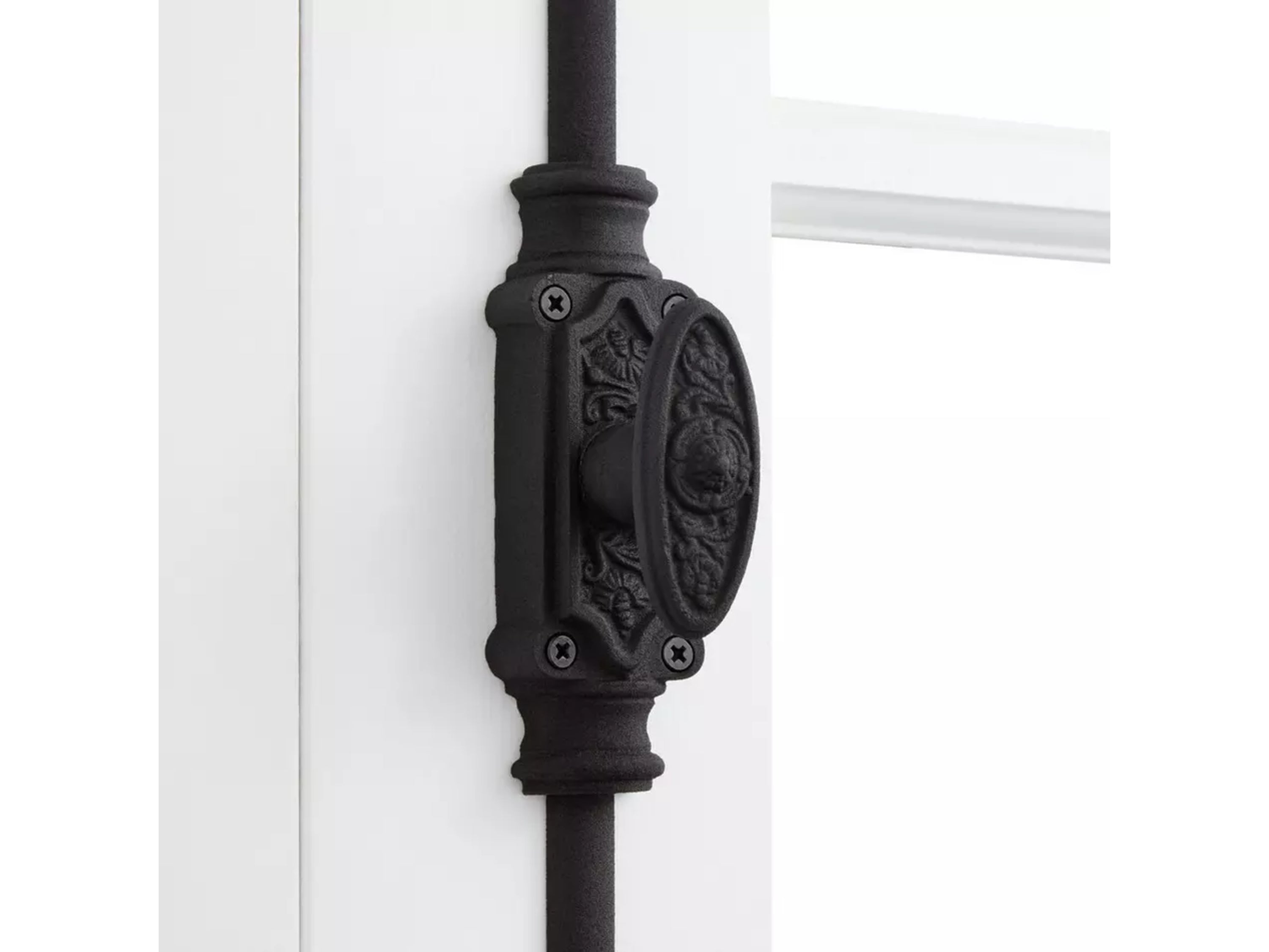 Hamilton Brass Dalston Window Iron Espagnolette Bolt or Cremone Bolt Hardware 6 feet Textured Matt Black Upto 6 feet Windows | Cabinets
