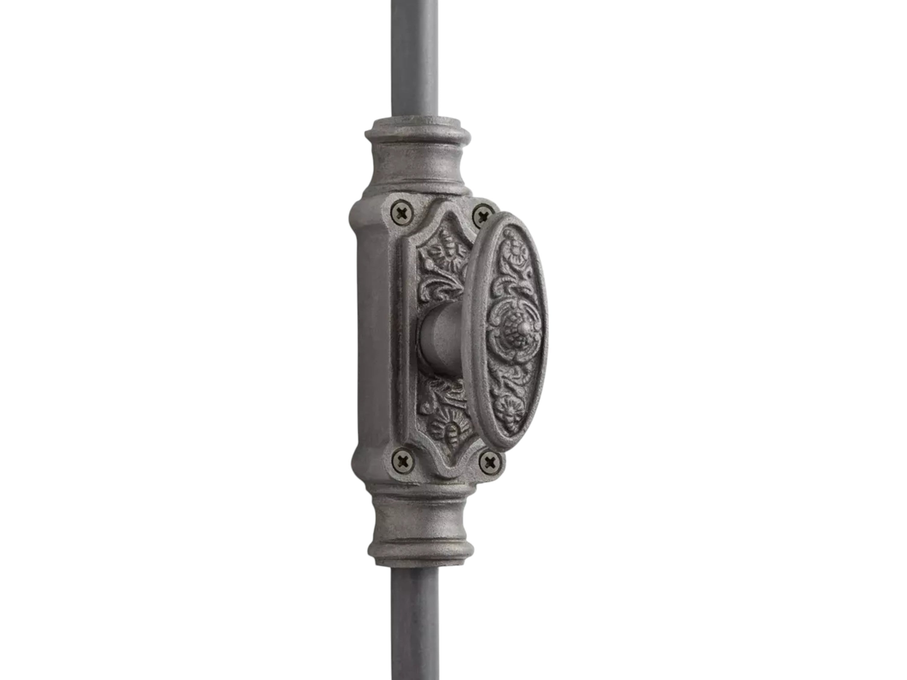 Hamilton Brass Dalston Cabinet Iron Espagnolette Bolt or Cremone Bolt Hardware 2 feet Antique Iron Finish Up to 2 feet Cabinets