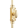 Hamilton Brass Stepney Window Brass Espagnolette Bolt or Cremone Bolt Hardware 6 feet Polished Brass LacqueredUp to 6 feet