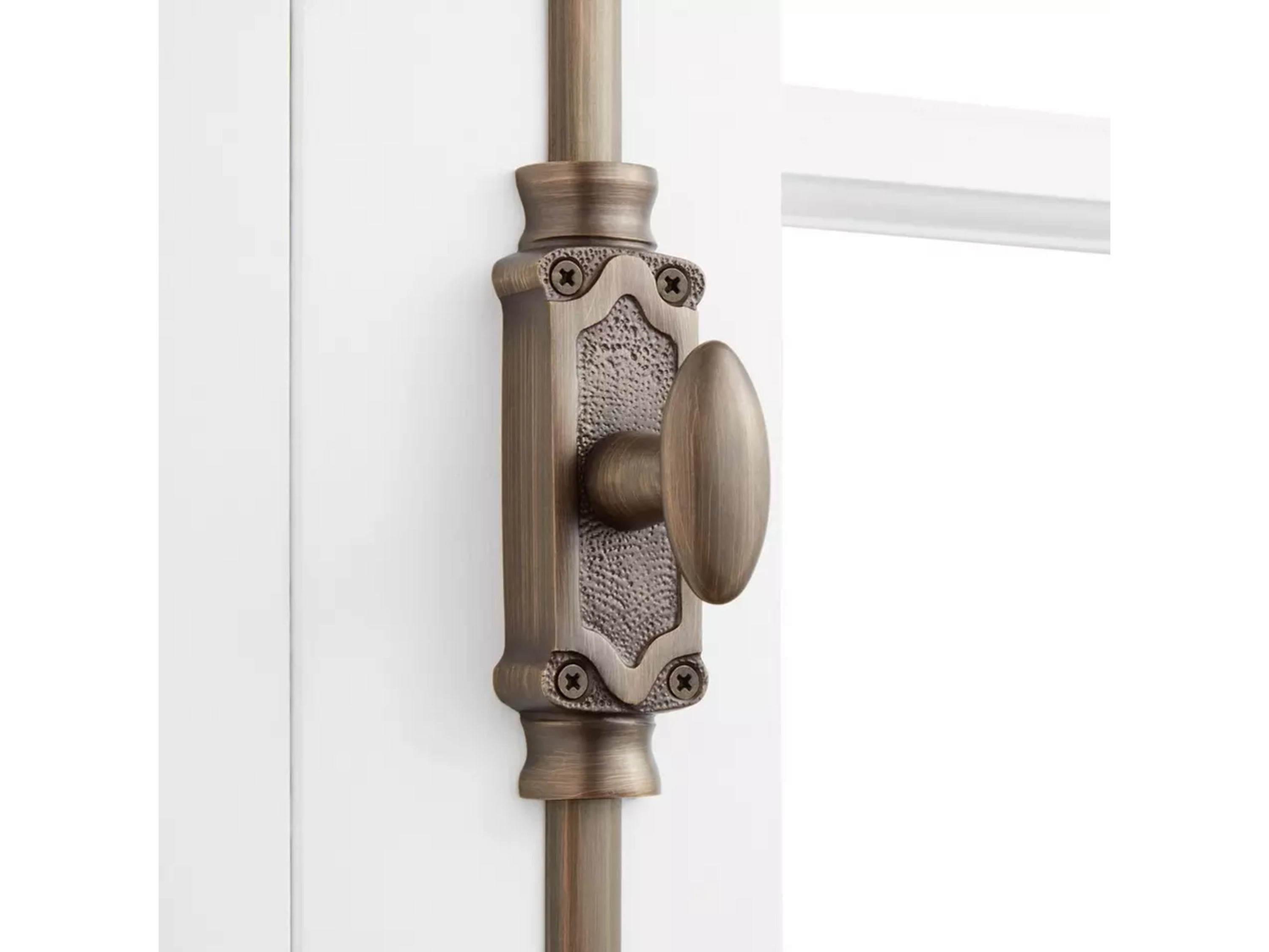 Hamilton Brass Stepney Window Brass Cremone/Espagnolette Bolt Hardware 6 feet Antque Brass LacqueredUpto 6 feet