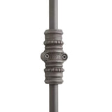 Hamilton Brass Beaded Door Iron Cremone Bolt or Espagnolette Bolt Antique Iron Finish Up to 9 feet Doors