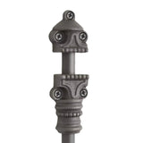 Hamilton Brass Beaded Door Iron Cremone Bolt or Espagnolette Bolt Antique Iron Finish Up to 9 feet Doors