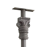 Hamilton Brass Beaded Door Iron Cremone Bolt or Espagnolette Bolt Antique Iron Finish Up to 9 feet Doors