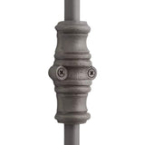 Hamilton Brass Barcheski Door Iron Cremone Bolt or Espagnolette Bolt Antique Iron Finish Up to 9 feet Doors
