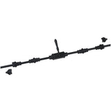 Hamilton Brass Lever Handle Door Iron Espagnolette Bolt or Cremone BoltHardware Black Powder Coated Up to 9 feet Doors (Right Hand)