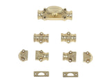 Hamilton Brass Stepney Window Brass Cremone/Espagnolette Bolt Hardware 6 feet Antque Brass LacqueredUpto 6 feet