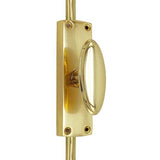 Hamilton Brass Oval Knob Espagnolette Bolt or Cremone Bolt -Upto 8.5'