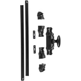 Hamilton Brass Stepney Cabinet Iron Espagnolette Bolt ot Cremone Bolt Hardware 2 feet Black Powder Coated Finish Up to 2 feet