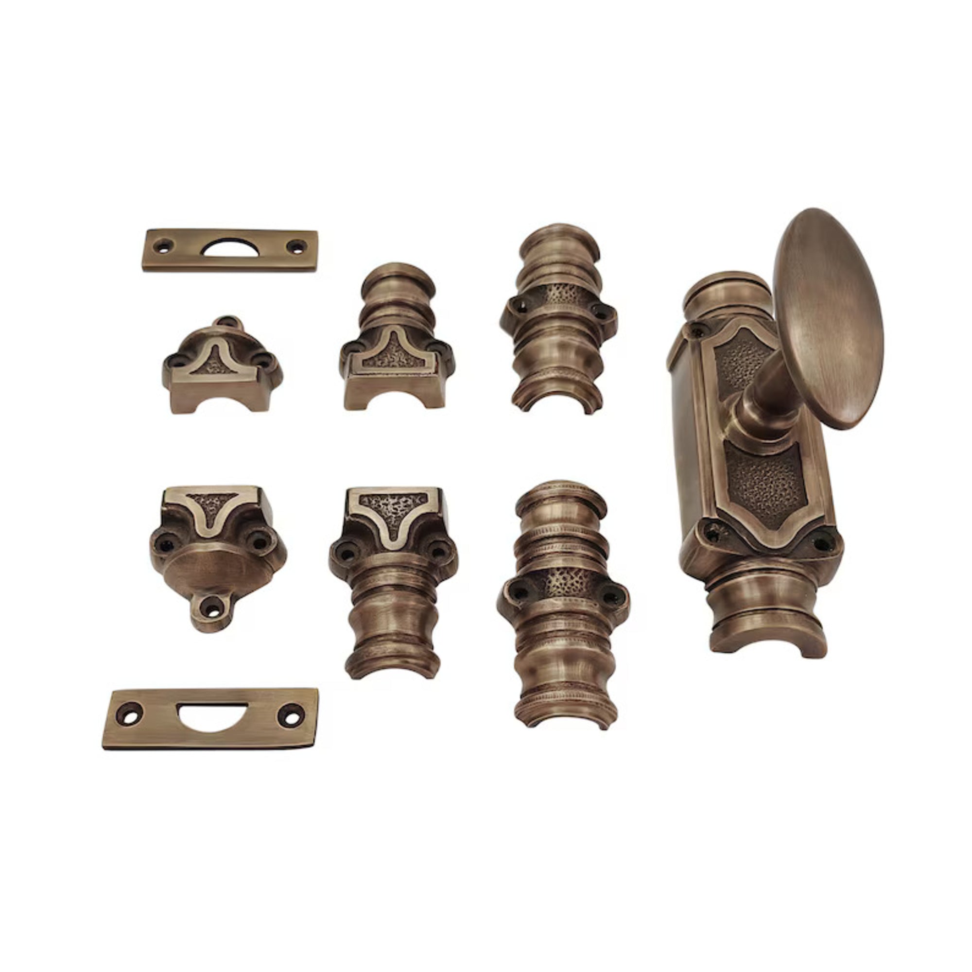 Hamilton Brass Stepney Door Brass Cremone/Espagnolette Bolt 9 feet Antique Brass Lacquered Up to 9 feet Doors