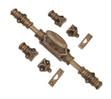 Hamilton Brass Stepney Door Brass Cremone/Espagnolette Bolt 9 feet Antique Brass Lacquered Up to 9 feet Doors