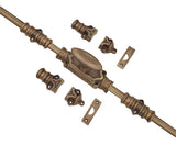 Hamilton Brass Stepney Door Brass Cremone/Espagnolette Bolt 9 feet Antique Brass Lacquered Up to 9 feet Doors