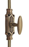 Antique Brass Unlacquered Cremone bolt