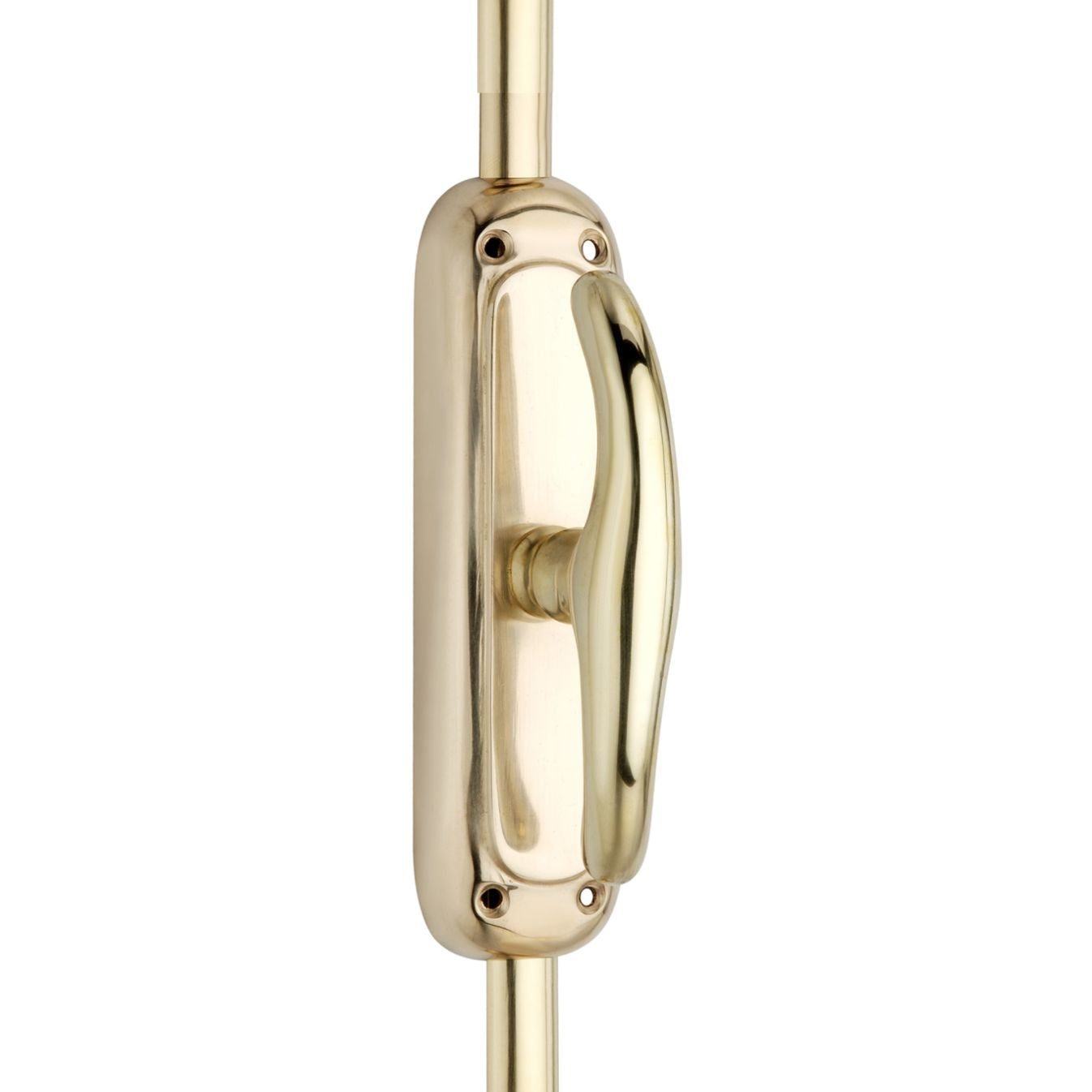 Hamilton Brass Elegant Door Brass Espagnolette Bolt or Cremone Bolt Polished Brass Lacquered up to 9 Feet Doors