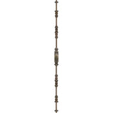 Hamilton Brass Corinthian Door Brass Espagnolette Bolt or Cremone Bolt 9 feet Unlacquered Antique Brass For Doors Upto 9 feet Doors