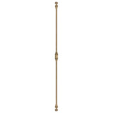 Hamilton Brass Barcheski Cabinet Brass Espagnolette Bolt or Cremone Bolt Hardware 2 feet Antique Brass Unlacquered Upto 2 feet