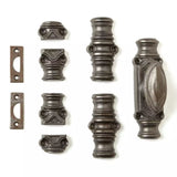 Hamilton Brass Barcheski Window Iron Cremone Bolt or Espagnolette Bolt Hardware 6 feet Antique Iron Finish Up to 6 feet