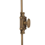 Hamilton Brass Beaded Cabinet Brass Espagnolette Bolt or Cremone Bolt Hardware 2 feet Antique Brass Lacquered Up to 2 feet Cabinets