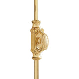 Hamilton Brass Beaded Cabinet Brass Cremone Boltor Espagnolette Bolt Hardware 2 feet Polished Brass Lacquered Up to 2 feet