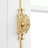 Hamilton Brass Dalston Window Brass Espagnolette Bolt or Cremone Bolt Hardware 6 feet Polished Brass LacqueredUp to 6 feet