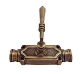 Hamilton Brass Lever Handle Door Brass Espagnolette Bolt or Cremone Bolt Unlacquered Antique Brass Upto 9 feet Doors