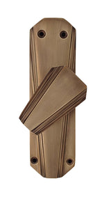 Hamilton Brass Art Deco Door Brass Espagnolette Bolt or Cremone Bolt 9 feet Antique Brass Unlacquered Up to 9 feet Doors