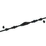 Hamilton Brass Barcheski Window Iron Espagnolette Bolt or Cremone Bolt Hardware 6 feet Black Powder Coated Up to 6 feet