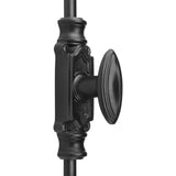 Hamilton Brass Barcheski Window Iron Espagnolette Bolt or Cremone Bolt Hardware 6 feet Black Powder Coated Up to 6 feet