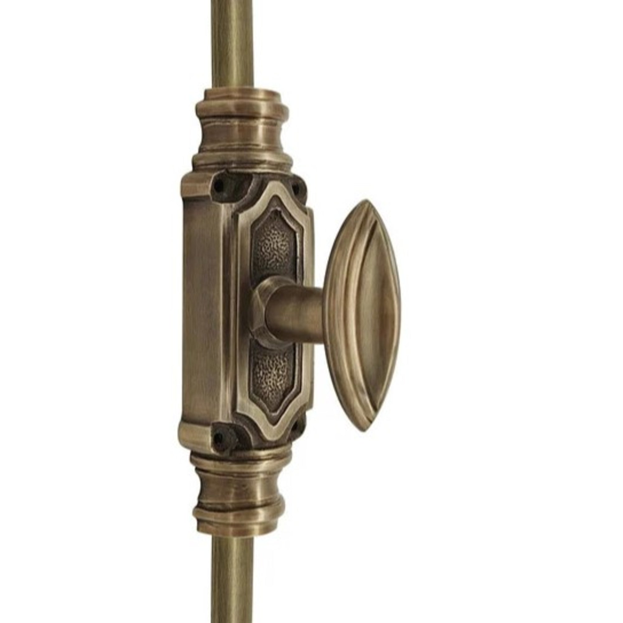 Hamilton Brass Barcheski Door Brass Espagnolette Bolt or Cremone BoltAntique Brass Unlacquered Up to 9 feet Doors
