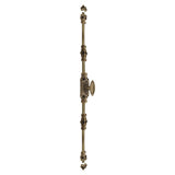 Hamilton Brass Barcheski Door Brass Espagnolette Bolt or Cremone BoltAntique Brass Unlacquered Up to 9 feet Doors