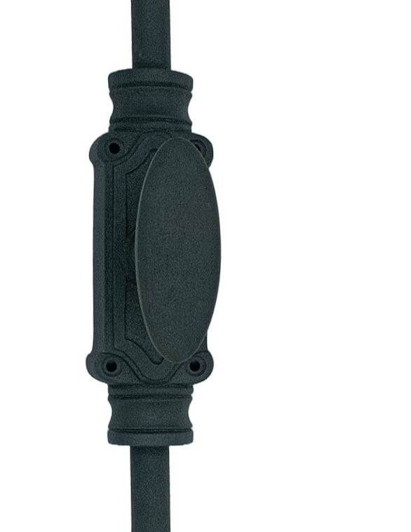 Hamilton Brass Stepney Door Iron Espagnolette Bolt or Cremone Bolt 9 feet Textured Matt Black Finish Up to 9 feet Doors