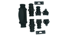 Hamilton Brass Stepney Door Iron Espagnolette Bolt or Cremone Bolt 9 feet Textured Matt Black Finish Up to 9 feet Doors