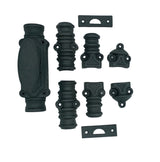 Hamilton Brass Stepney Door Iron Espagnolette Bolt or Cremone Bolt 9 feet Textured Matt Black Finish Up to 9 feet Doors