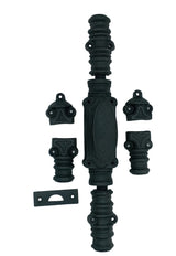 Hamilton Brass Stepney Door Iron Espagnolette Bolt or Cremone Bolt 9 feet Textured Matt Black Finish Up to 9 feet Doors