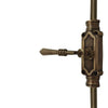 Hamilton Brass Lever Handle Door Brass Espagnolette Bolt or Cremone Bolt Unlacquered Antique Brass Upto 9 feet Doors