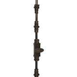 Hamilton Brass Beaded Door Brass Espagnolelte Bolt or Cremone Bolt Unlacquered Antique Brass Upto 9 feet Doors
