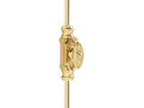 Hamilton Brass Dalston Cabinet Brass Cremone Bolt or Espagnolette Bolt Hardware 2 feet Polished Brass Lacquered Up to 2 feet Cabinets
