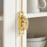 Hamilton Brass Dalston Cabinet Brass Cremone Bolt or Espagnolette Bolt Hardware 2 feet Polished Brass Lacquered Up to 2 feet Cabinets