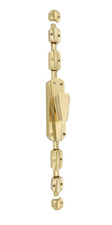 Hamilton Brass Art Deco Door Brass Espagnolette Bolt or Cremone Bolt 9 feet polished Brass Unlacquered Upto 9 feet Door