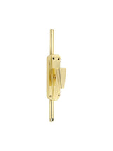 Hamilton Brass Art Deco Door Brass Espagnolette Bolt or Cremone Bolt 9 feet polished Brass Lacquered Upto 9 feet Doors