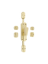 Hamilton Brass Art Deco Door Brass Espagnolette Bolt or Cremone Bolt 9 feet polished Brass Lacquered Upto 9 feet Doors