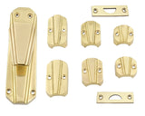 Hamilton Brass Art Deco Door Brass Espagnolette Bolt or Cremone Bolt 9 feet polished Brass Lacquered Upto 9 feet Doors