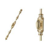 Hamilton Brass Barcheski Door Brass Espagnolette Bolt or Cremone Bolt Polished Brass Lacquered Upto 9 feet Doors