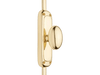 Signature Ironmongery Classic Oval Knob Door Brass Cremone Bolt 9 feet Unlacquered Brass Polished for Doors Upto 9 feet - Signature Ironmongery