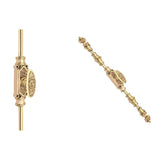 Hamilton Brass Dalston Door Brass Espagnolette Bolt or Cremone Bolt 9 feet Polished Brass Unlacquered Upto 9' Doors…
