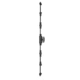 Hamilton Brass Dalston Door Iron Espagnolette Bolt or Cremone Bolt 9 feet Black Powder Coated Upto 9' Doors