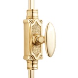 Signature Ironmongery Stepney Door Brass Cremone Bolt 9 feet Brushed Brass Upto 9 feet Doors - Signature Ironmongery