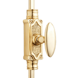 Signature Ironmongery Stepney Door Brass Cremone Bolt 9 feet Polished Brass Lacquered for Doors Upto 9 feet - Signature Ironmongery