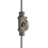 Hamilton Brass Stepney Cabinet Iron Espagnolette Bolt or Cremone Bolt Hardware 2 feet Antique Iron Finish Up to 2 feet